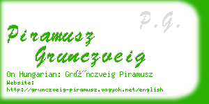 piramusz grunczveig business card